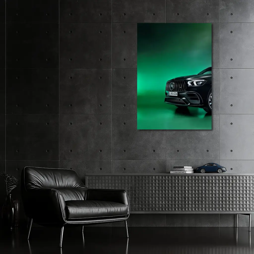 Mercedes AMG GLE Black Green Studio – Wall Art